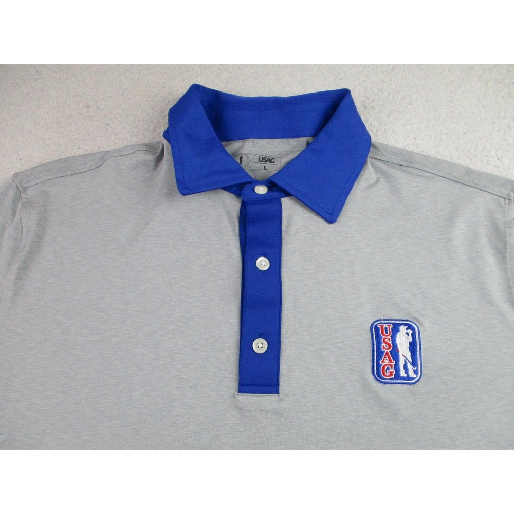 USAG Polo Shirt Mens Large Golf Performance Short Sleeve U Suck At Golf‎ - Picture 2 of 9